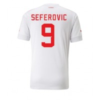 Camisa de time de futebol Suíça Haris Seferovic #9 Replicas 2º Equipamento Mundo 2022 Manga Curta